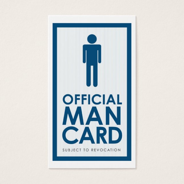 Officiell Man Card Visitkort (Framsidan)
