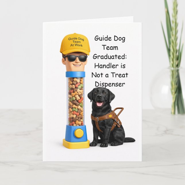 Officiell människo-godis-dispenser – Chocolate Lab Kort (Framsida)
