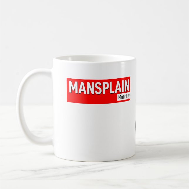 Officiell Mansplain månadsvis (budget) Mugg (Vänster)