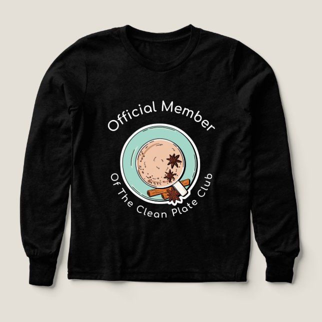 Officiell medlem av Klubben Clean Plate T Shirt (Design framsida)
