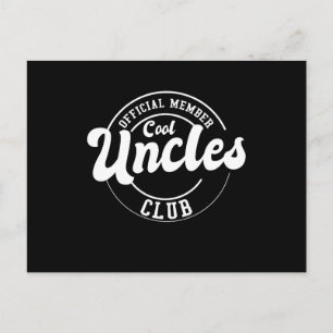 Officiell medlem Cool Uncles Club Fars dag Vykort