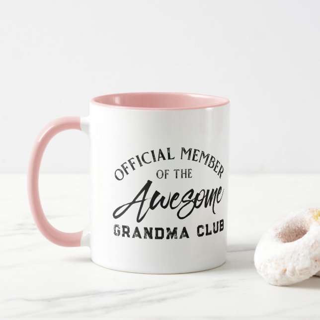 Officiell medlem Grandma Club Mugg (Med munk)