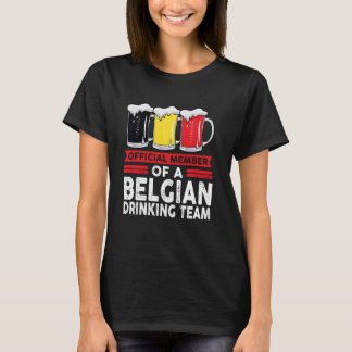 officiell medlem i ett belgiskt drickslag (belgisk t shirt