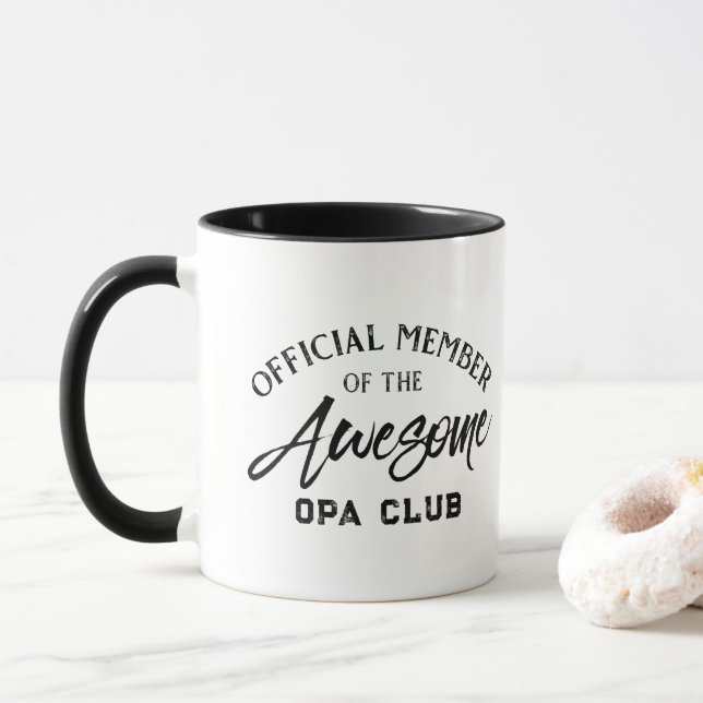 Officiell medlem Opa-klubben  Mugg (Med munk)