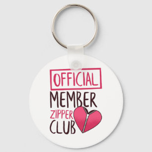 Officiell medlem Zipper Klubb Chd Awareness Heart Nyckelring