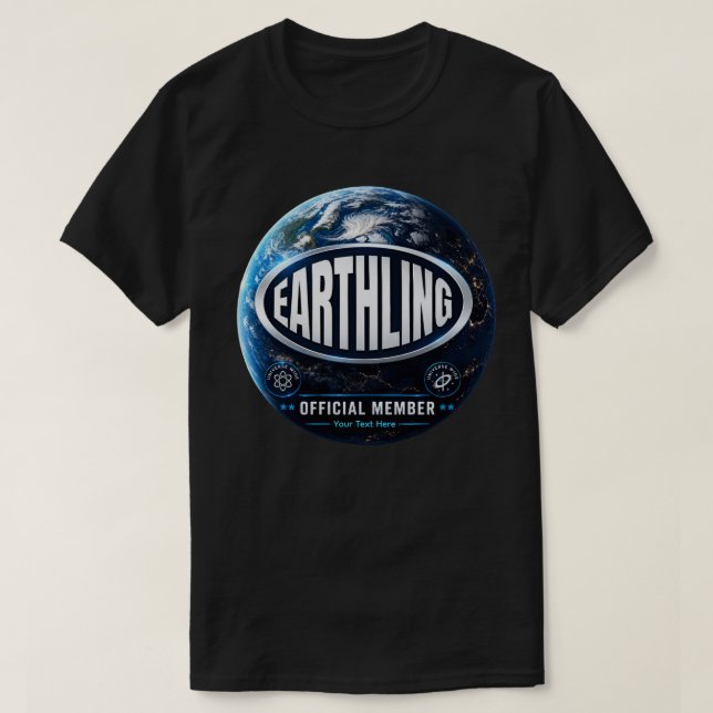 Officiell medlemsdesign för jordbo t shirt (Design framsida)