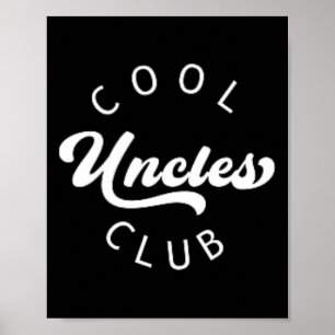 Officiell Medlemsens Coola Uncles Klubb Vintage Sh Poster