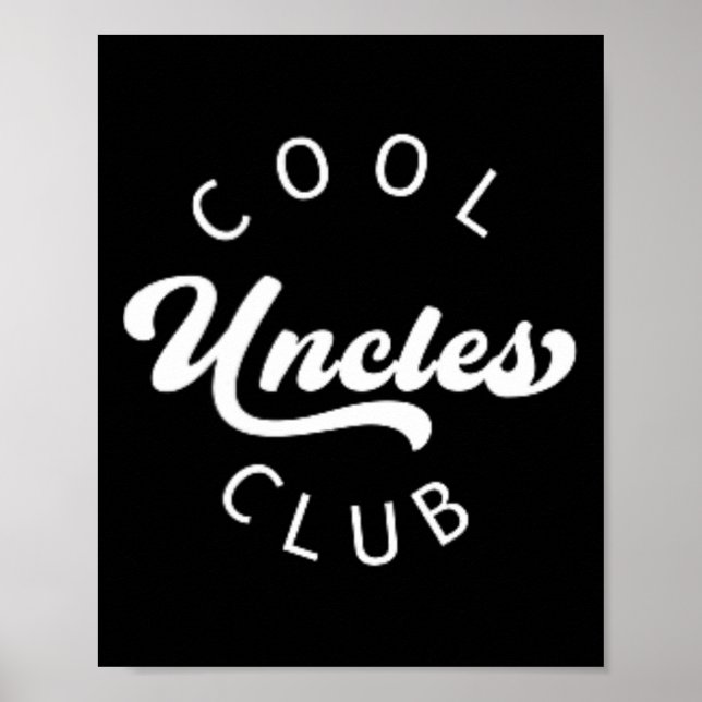 Officiell Medlemsens Coola Uncles Klubb Vintage Sh Poster (Framsidan)
