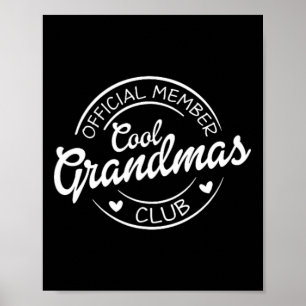 Officiell Medlemsstat Coola Grandmas Klubb Pocket Poster