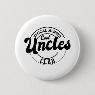 Officiell Member Coola Uncles Klubb Fars dag Knapp