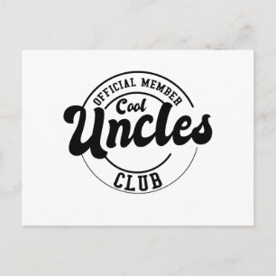 Officiell Member Coola Uncles Klubb Fars dag Vykort