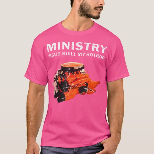 Officiell Merchandise - Jesus Byggde min hotrod T Shirt (Framsida)