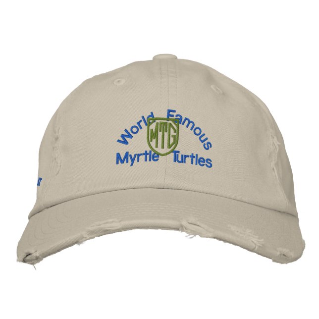 Officiell Myrtle Turtle Golf Hat Broderad Keps (Framsida)