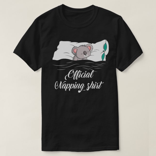 Officiell N: Sleeping Koala Pajamas Koala Älskare  T Shirt (Design framsida)