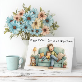 Officiell Nap Champ Fars dag Kort