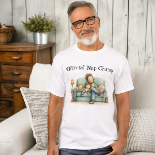 Officiell Nap Champ Fars dag T Shirt