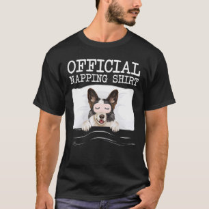 Officiell Napping Sleeping Cardigan Welsh Corgi T Shirt