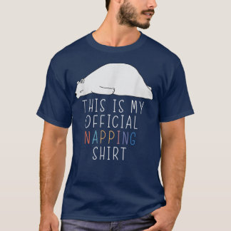 Officiell NappingFunny Bear Lazy Humor Joke T Shirt