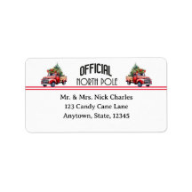 Officiell North Pole-Adressetiketter