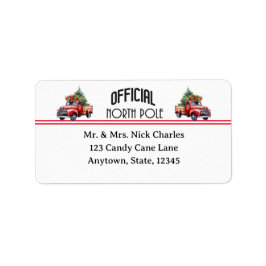 Officiell North Pole-Adressetiketter Adressetikett