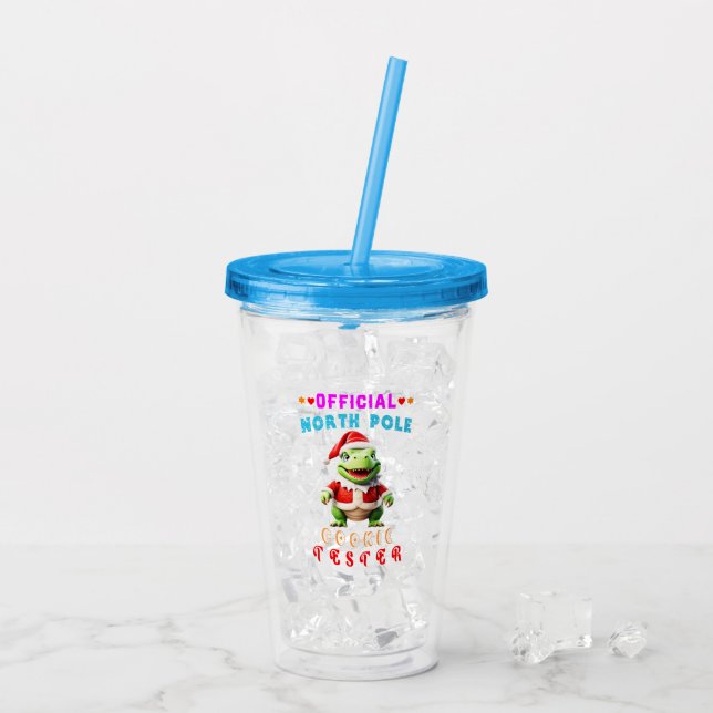 Officiell North Pole Cookie Tester Giant jul Take Away Mugg (Baksida Ice)