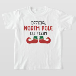 Officiell North Pole Elf Team jul T Shirt