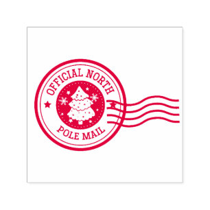 Officiell North Pole Mail Självfärgande Stämpel