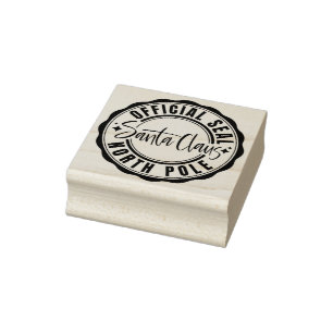 Officiell North Pole Seal Rubber Frimärke Stämpel