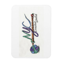 Officiell NYC Crochet Guild Flexible Photo Magnet