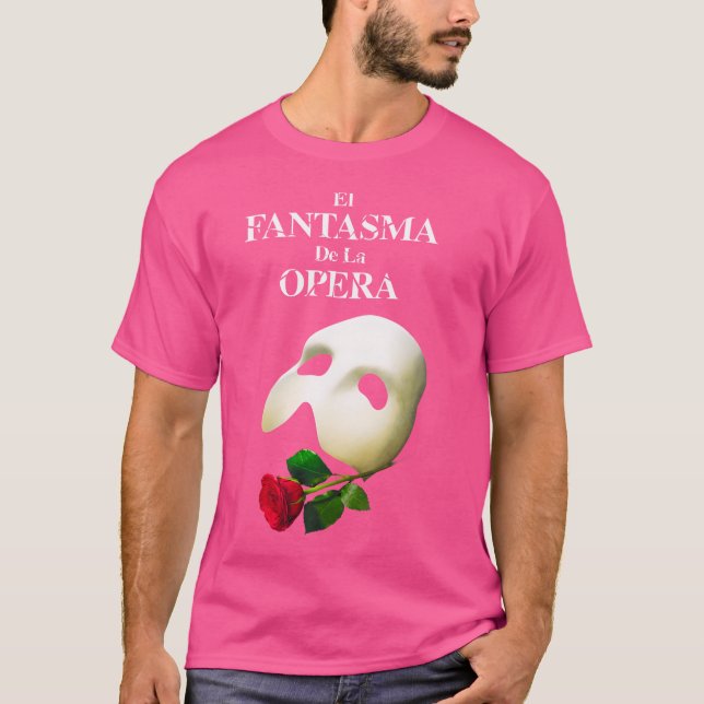 Officiell "Operas fantom" Logotyp i Spanien T Shirt (Framsida)