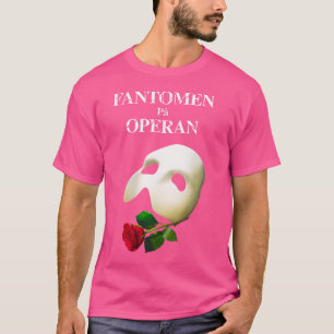 Officiell "Operas fantom" svensk Logotyp T Shirt