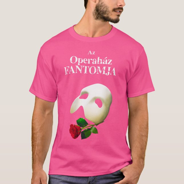 Officiell "Operas fantom" Ungerns Logotyp T Shirt (Framsida)