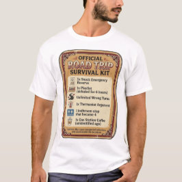 Officiell överlevnadskit för road trip - rolig res t shirt