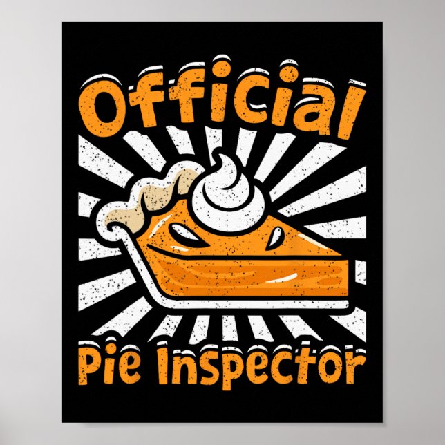 Officiell Paj Kommissarie Funny Thanksgiving Pumpk Poster (Framsidan)