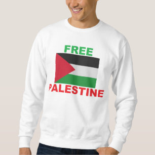 Officiell: Palestinafritt Gaza Palestina-Flagga Lång Ärmad Tröja