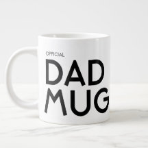 Officiell Pappa Stor Typografi