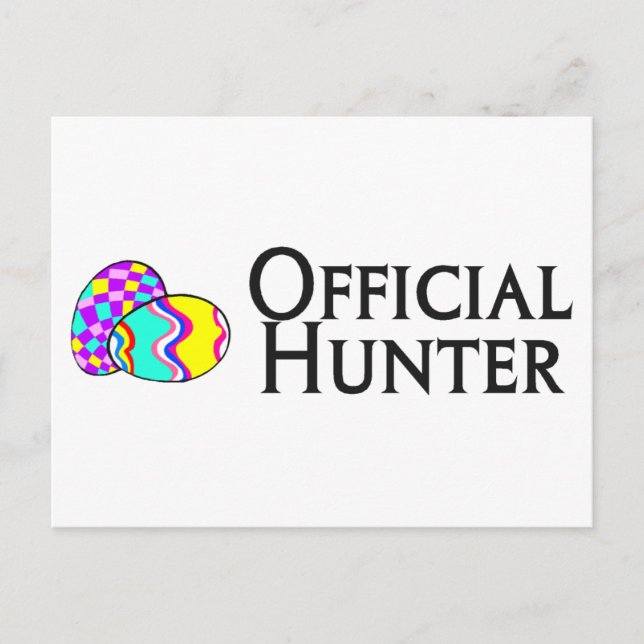 Officiell Påskägg Hunter Helg Vykort (Framsida)