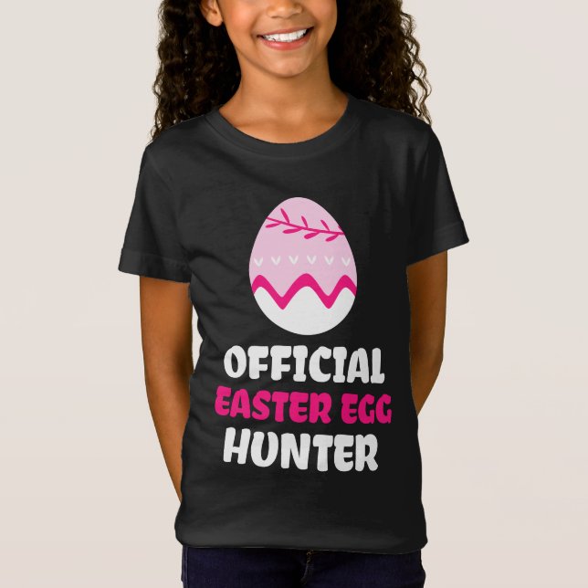 Officiell Påskägg Hunter Shock rosa Kids Shirt T (Framsida)