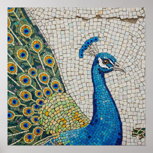 Officiell Peacock Mosaic Poster