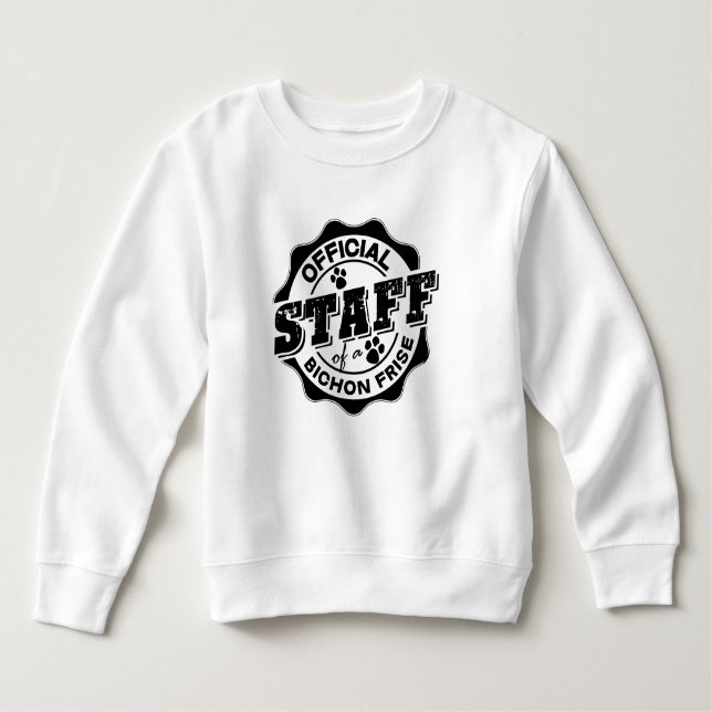 Officiell Personal vid Bichon Frise Tröja (Framsida)