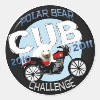 Officiell Polar Bear Challenge Sticker Unge Runt Klistermärke