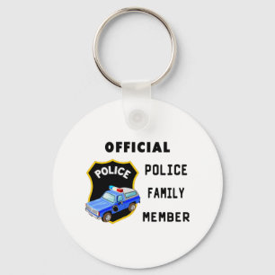 Officiell-polisfamiljen Nyckelring