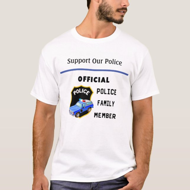 Officiell-polisfamiljen  t shirt (Framsida)