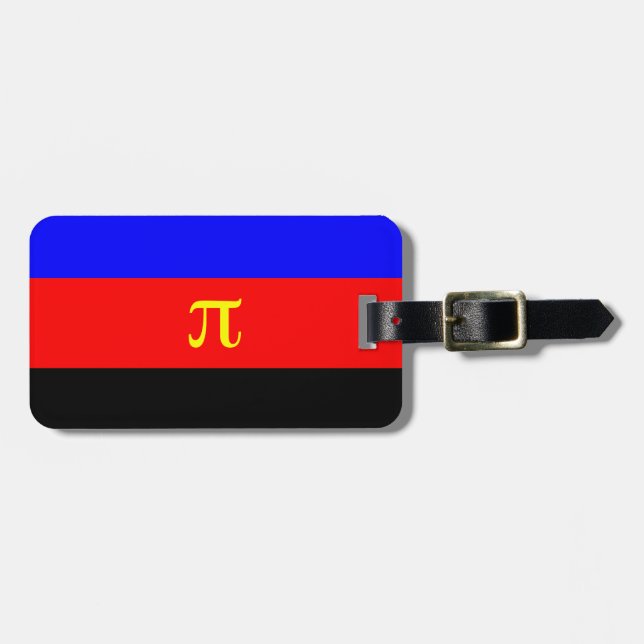 OFFICIELL POLYAMORÖS PRIDFLAGGA -.png Bagagebricka (Horisontell Framsida)