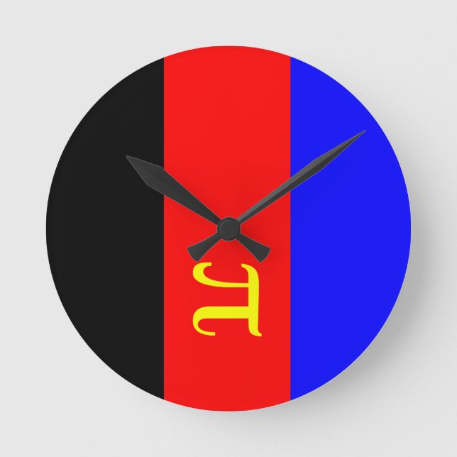 OFFICIELL POLYAMORÖS PRIDFLAGGA -.png Rund Klocka (Framsida)