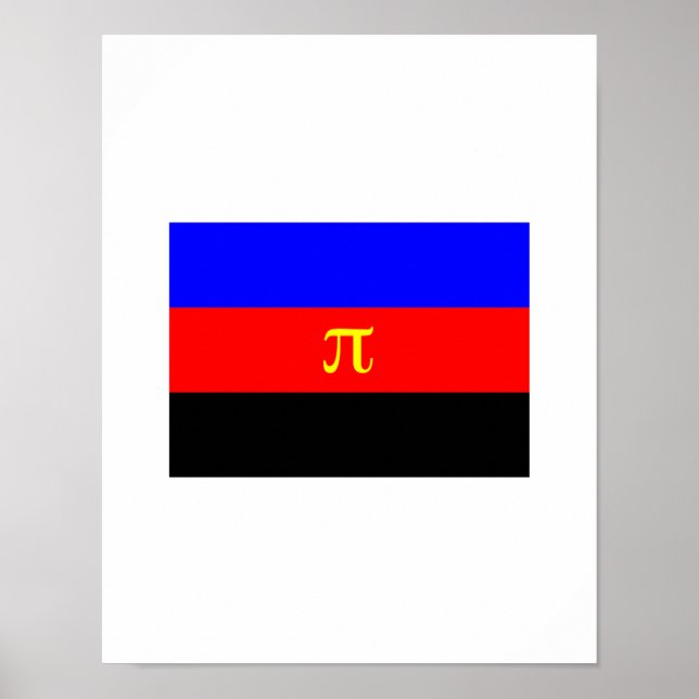 OFFICIELL POLYAMORY PRIDFLAGGA POSTER (Framsidan)