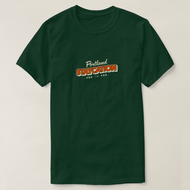 Officiell Portland Staycation T-Shirt (Mörk) (Design framsida)