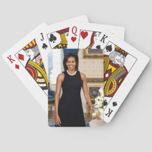 Officiell Porträtt av Dam Michelle Obama Kortlek