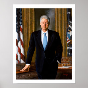 Officiell Porträtt Bill Clinton Poster