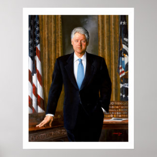 Officiell Porträtt Bill Clinton Poster